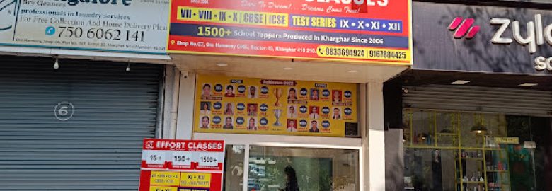 Effort Classes – Grade 7 to 12 | ICSE/CBSE – JEE/Neet/Commerce